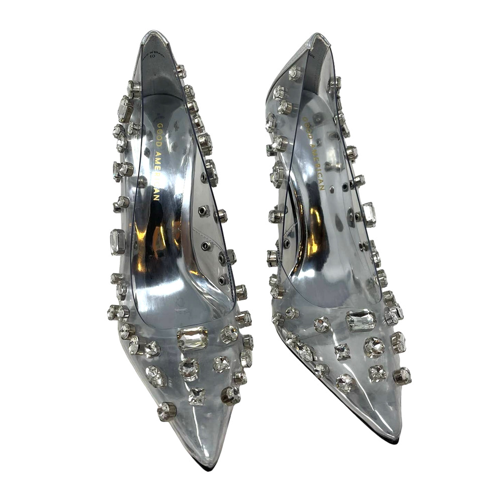 Good American Diamonds‎ Forever Heels Size 7 Glass002 GSH008-X